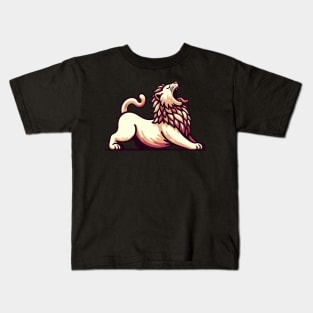 Lion's Pose Kids T-Shirt